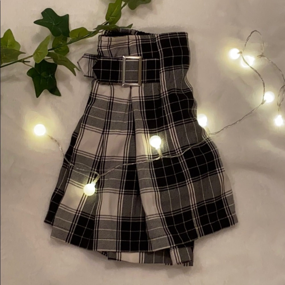 Justice Plaid Skirt